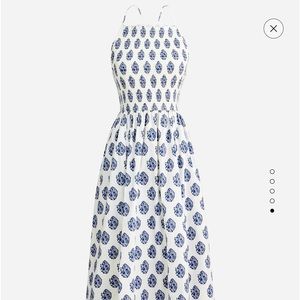 J.Crew Friday dress in gathered floral block print